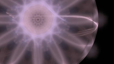 Fantezi kaotik renkli fraktal desen. Soyut Fraktal şekiller. 3D render resimde arka plan veya duvar kağıdı.