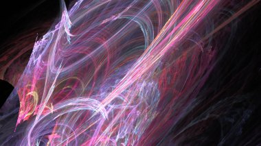 Fantezi kaotik renkli fraktal desen. Soyut Fraktal şekiller. 3D render resimde arka plan veya duvar kağıdı.