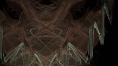 Fantezi kaotik renkli fraktal desen. Soyut Fraktal şekiller. 3D render resimde arka plan veya duvar kağıdı.