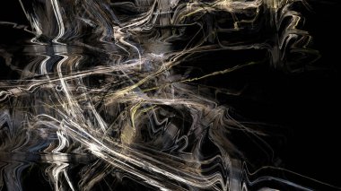 Fantezi kaotik renkli fraktal desen. Soyut Fraktal şekiller. 3D render resimde arka plan veya duvar kağıdı.