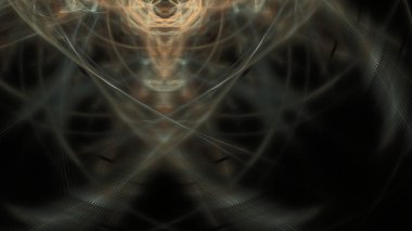 Fantezi kaotik renkli fraktal desen. Soyut Fraktal şekiller. 3D render resimde arka plan veya duvar kağıdı.