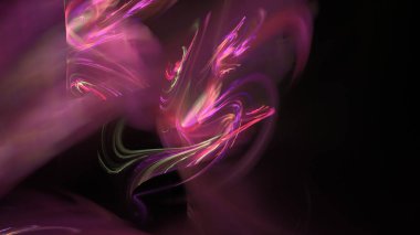 Fantezi kaotik renkli fraktal desen. Soyut Fraktal şekiller. 3D render resimde arka plan veya duvar kağıdı.