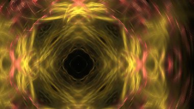 Fantezi kaotik renkli fraktal desen. Soyut Fraktal şekiller. 3D render resimde arka plan veya duvar kağıdı.