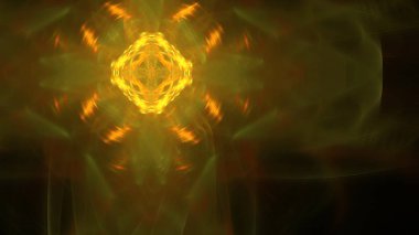 Fantezi kaotik renkli fraktal desen. Soyut Fraktal şekiller. 3D render resimde arka plan veya duvar kağıdı.