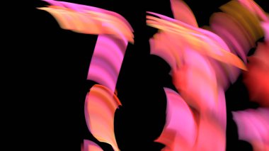 Fantezi kaotik renkli fraktal desen. Soyut Fraktal şekiller. 3D render resimde arka plan veya duvar kağıdı.