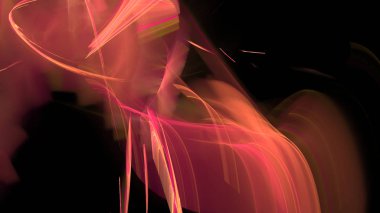 Fantezi kaotik renkli fraktal desen. Soyut Fraktal şekiller. 3D render resimde arka plan veya duvar kağıdı.