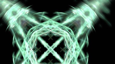 Fantezi kaotik renkli fraktal desen. Soyut Fraktal şekiller. 3D render resimde arka plan veya duvar kağıdı.