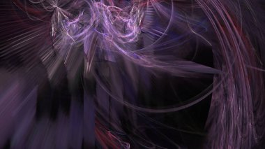 Fantezi kaotik renkli fraktal desen. Soyut Fraktal şekiller. 3D render resimde arka plan veya duvar kağıdı.