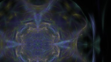 Fantezi kaotik renkli fraktal desen. Soyut Fraktal şekiller. 3D render resimde arka plan veya duvar kağıdı.