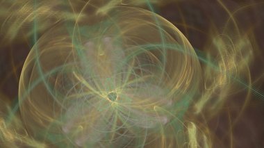 Fantezi kaotik renkli fraktal desen. Soyut Fraktal şekiller. 3D render resimde arka plan veya duvar kağıdı.