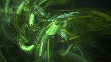 Fantezi kaotik renkli fraktal desen. Soyut Fraktal şekiller. 3D render resimde arka plan veya duvar kağıdı.