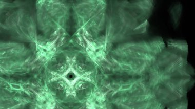 Fantezi kaotik renkli fraktal desen. Soyut Fraktal şekiller. 3D render resimde arka plan veya duvar kağıdı.