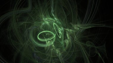 Fantezi kaotik renkli fraktal desen. Soyut Fraktal şekiller. 3D render resimde arka plan veya duvar kağıdı.