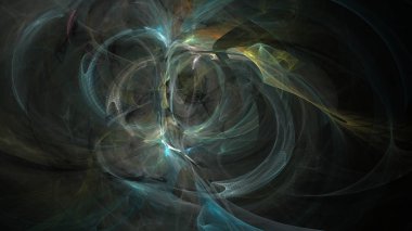 Fantezi kaotik renkli fraktal desen. Soyut Fraktal şekiller. 3D render resimde arka plan veya duvar kağıdı.