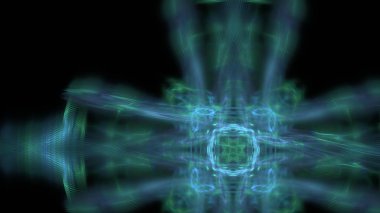 Fantezi kaotik renkli fraktal desen. Soyut Fraktal şekiller. 3D render resimde arka plan veya duvar kağıdı.