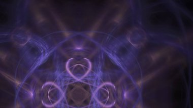 Fantezi kaotik renkli fraktal desen. Soyut Fraktal şekiller. 3D render resimde arka plan veya duvar kağıdı.