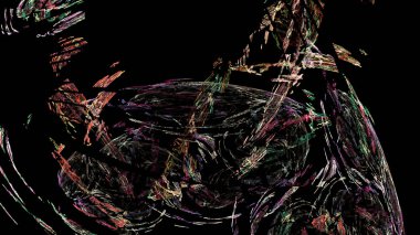 Fantezi kaotik renkli fraktal desen. Soyut Fraktal şekiller. 3D render resimde arka plan veya duvar kağıdı.