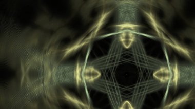 Fantezi kaotik renkli fraktal desen. Soyut Fraktal şekiller. 3D render resimde arka plan veya duvar kağıdı.