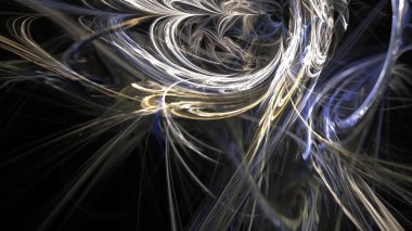 Fantezi kaotik renkli fraktal desen. Soyut Fraktal şekiller. 3D render resimde arka plan veya duvar kağıdı.