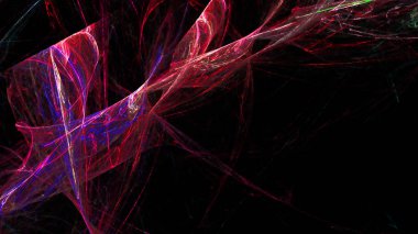 Fantezi kaotik renkli fraktal desen. Soyut Fraktal şekiller. 3D render resimde arka plan veya duvar kağıdı.