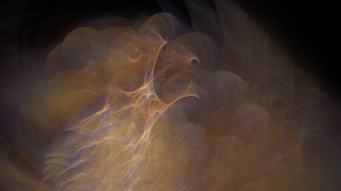 Fantezi kaotik renkli fraktal desen. Soyut Fraktal şekiller. 3D render resimde arka plan veya duvar kağıdı.