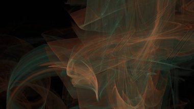 Fantezi kaotik renkli fraktal desen. Soyut Fraktal şekiller. 3D render resimde arka plan veya duvar kağıdı.