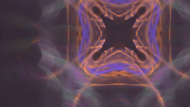 Fantezi kaotik renkli fraktal desen. Soyut Fraktal şekiller. 3D render resimde arka plan veya duvar kağıdı.