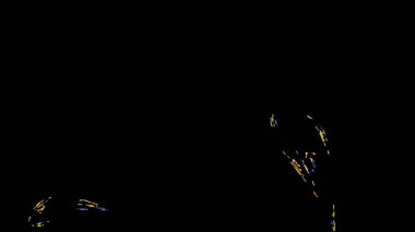 Fantezi kaotik renkli fraktal desen. Soyut Fraktal şekiller. 3D render resimde arka plan veya duvar kağıdı.