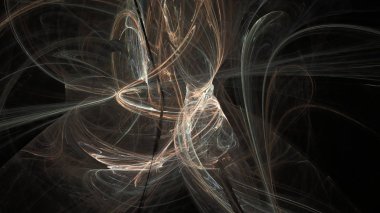 Fantezi kaotik renkli fraktal desen. Soyut Fraktal şekiller. 3D render resimde arka plan veya duvar kağıdı.