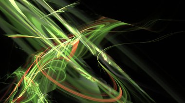 Fantezi kaotik renkli fraktal desen. Soyut Fraktal şekiller. 3D render resimde arka plan veya duvar kağıdı.