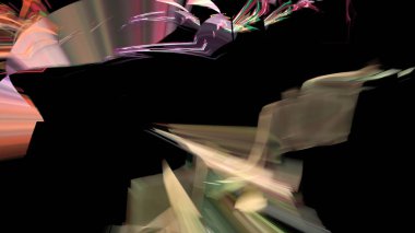 Fantezi kaotik renkli fraktal desen. Soyut Fraktal şekiller. 3D render resimde arka plan veya duvar kağıdı.