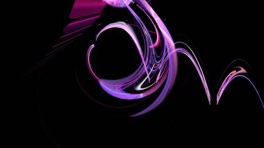 Fantezi kaotik renkli fraktal desen. Soyut Fraktal şekiller. 3D render resimde arka plan veya duvar kağıdı.