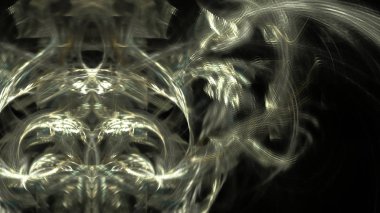 Fantezi kaotik renkli fraktal desen. Soyut Fraktal şekiller. 3D render resimde arka plan veya duvar kağıdı.