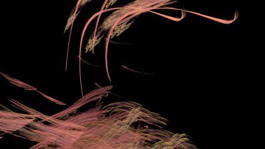 Fantezi kaotik renkli fraktal desen. Soyut Fraktal şekiller. 3D render resimde arka plan veya duvar kağıdı.