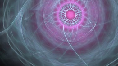 Fantezi kaotik renkli fraktal desen. Soyut Fraktal şekiller. 3D render resimde arka plan veya duvar kağıdı.