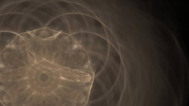 Fantezi kaotik renkli fraktal desen. Soyut Fraktal şekiller. 3D render resimde arka plan veya duvar kağıdı.