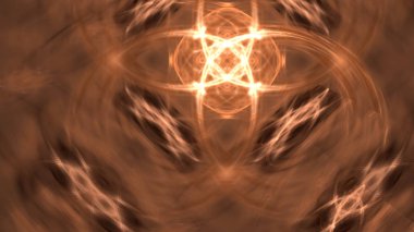 Fantezi kaotik renkli fraktal desen. Soyut Fraktal şekiller. 3D render resimde arka plan veya duvar kağıdı.