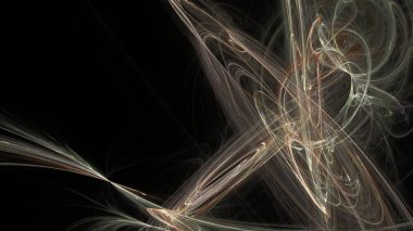 Fantezi kaotik renkli fraktal desen. Soyut Fraktal şekiller. 3D render resimde arka plan veya duvar kağıdı.