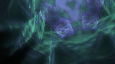 Fantezi kaotik renkli fraktal desen. Soyut Fraktal şekiller. 3D render resimde arka plan veya duvar kağıdı.