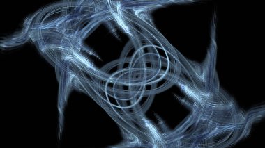 Fantezi kaotik renkli fraktal desen. Soyut Fraktal şekiller. 3D render resimde arka plan veya duvar kağıdı.