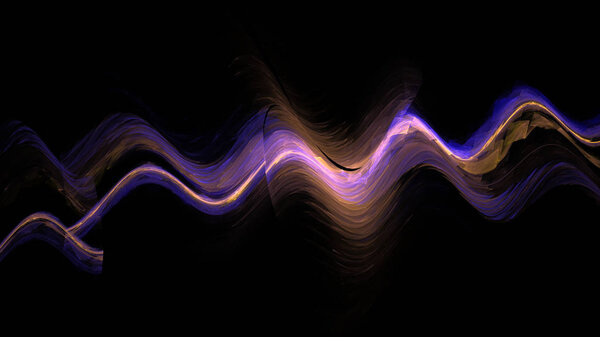 Fantasy chaotic colorful fractal pattern. Abstract fractal shapes. 3D rendering illustration background or wallpaper.