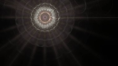 Fantezi kaotik renkli fraktal desen. Soyut Fraktal şekiller. 3D render resimde arka plan veya duvar kağıdı.