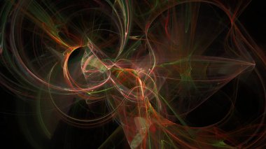 Fantezi kaotik renkli fraktal desen. Soyut Fraktal şekiller. 3D render resimde arka plan veya duvar kağıdı.