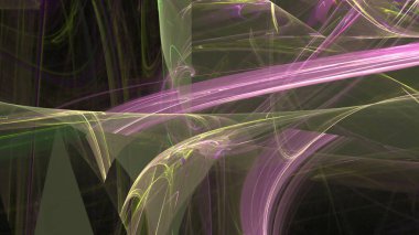 Fantezi kaotik renkli fraktal desen. Soyut Fraktal şekiller. 3D render resimde arka plan veya duvar kağıdı.