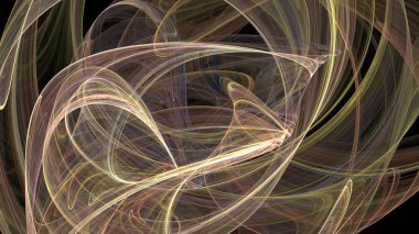 Fantezi kaotik renkli fraktal desen. Soyut Fraktal şekiller. 3D render resimde arka plan veya duvar kağıdı.