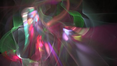 Fantezi kaotik renkli fraktal desen. Soyut Fraktal şekiller. 3D render resimde arka plan veya duvar kağıdı.