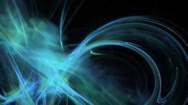 Fantezi kaotik renkli fraktal desen. Soyut Fraktal şekiller. 3D render resimde arka plan veya duvar kağıdı.