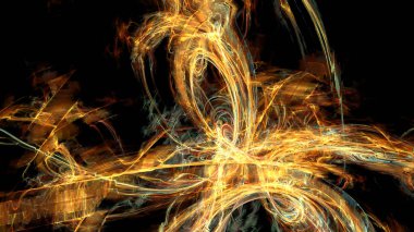 Fantezi kaotik renkli fraktal desen. Soyut Fraktal şekiller. 3D render resimde arka plan veya duvar kağıdı.