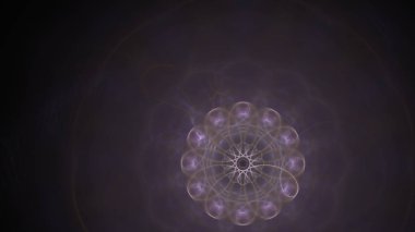 Fantezi kaotik renkli fraktal desen. Soyut Fraktal şekiller. 3D render resimde arka plan veya duvar kağıdı.