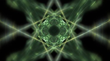 Fantezi kaotik renkli fraktal desen. Soyut Fraktal şekiller. 3D render resimde arka plan veya duvar kağıdı.